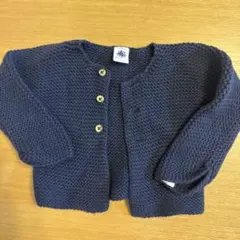 PETIT BATEAU ネイビー カーディガン 12M