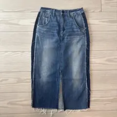 ◆ANTGAUGE デニムロングスカート スリット入り