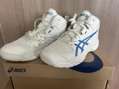 【新品】ASICS アシックス　バッシュ　asics ホワイト/ブルー22cm
