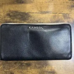 KANGOL 長財布 ラウンドファスナー ブラックのサムネイル