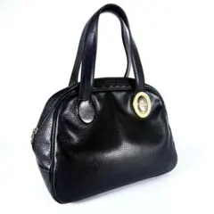 【美品】Christian Dior ディオール　型押しレザー　ハンドバッグ