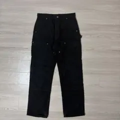 稀少 MADE IN USA カーハート ブラック ダブルニー W36 L30 - メルカリ