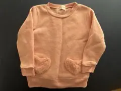 CLASSIC ピンク ハートポケット トレーナー