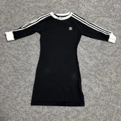 adidas Originals 半袖ミニワンピース ブラックのサムネイル