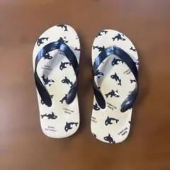 SUMA SEA WORLD シャチ柄 キッズ サンダル