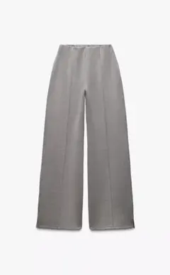 ZARA zara ザラ　インターロックスリットパンツ　新品未使用