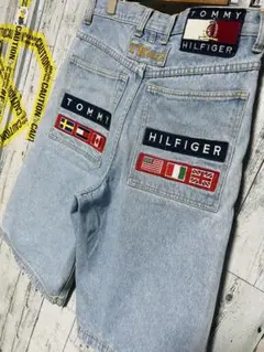 爆限定 TOMMY HILFIGER デニム バギーパンツ 極太 Lサイズ 希少