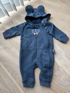 GAP ミッキー刺繍 耳付きロンパース