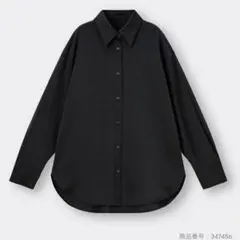 GU 長袖シャツ ブラックのサムネイル