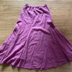 BAYFROW フレアスカート パープル ロング