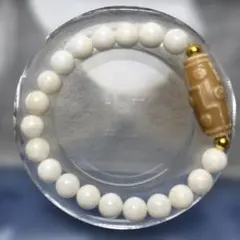 SHIWA RUDRAKSHA ホワイトウリ 龍神 ビーズブレスレット - メルカリ