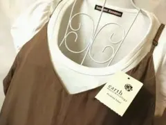 タグ付 ❤️ earth music&ecology キャミ ワンピ 裏地有