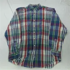 ★ Ralph Lauren チェック柄 コットンシャツ Lサイズ メンズ