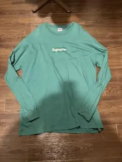 Supreme グリーン ロングスリーブ Tシャツ　ボックスロゴ　XL