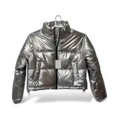 【新品・タグ付】シルバー 中綿ショートダウンジャケット