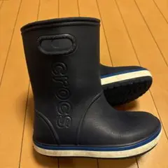 Crocs ネイビー 長靴 キッズ　J3