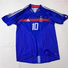 adidas 2004 フランス代表 ジダン ゲームシャツ
