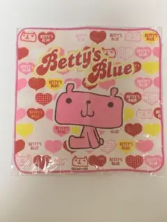 Betty's Blue ミニタオル ハンカチ 新品　25cm✖️25cm