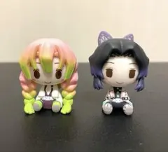 【箱無し】鬼滅の刃 ちょこのっこフィギュア（甘露寺蜜璃、胡蝶しのぶ）2体セット