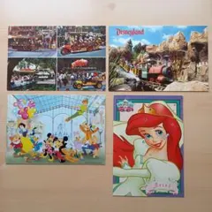 カリフォルニア&東京ディズニーランド　レトロポストカード