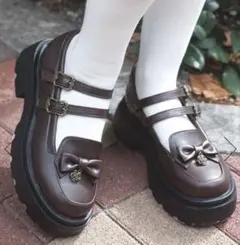axes femme Ｗストラップリボンローファーのサムネイル