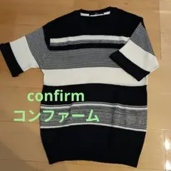 confirm コンファーム ボーダー 半袖 Tシャツ Lサイズのサムネイル