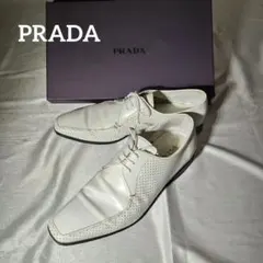 【90's〜】プラダ PRADA ドレスシューズ レザーシューズ 箱 袋 付き