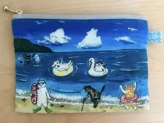 チンアナゴ❤ダブルファスナーポーチ❤ハンドメイド - メルカリ