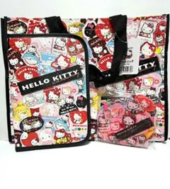 ハローキティ　50周年　マルチケース　エコバッグ　しまむら　イオン