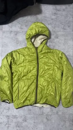 FIRST DOWN ダウンジャケット Lサイズ ライムグリーン