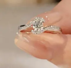 ウェーブデザイン シルバーリング　13号