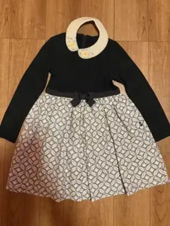 オンワード　組曲　キッズ　ワンピース　ドレス　130 つけ襟　セット
