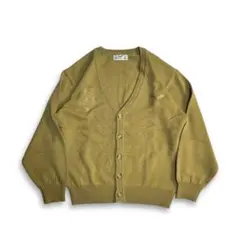 90s~ 立体 3Dデザイン ヴィンテージ レトロニットカーディガン 古着