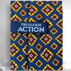 【極美品 イタリア製】TRUSSARDI ACTIONネクタイ シルク100%