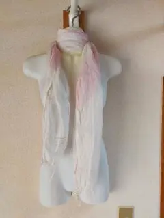 春夏用◆ピンク×白色◆ストール