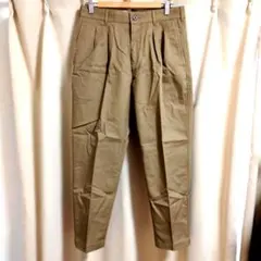 新品UNIQLO Uユニクロ ユーワイドフィットタックテーパードチノパンツM76