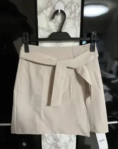 未使用・タグ付【DHOLIC】 リボン付き ミニスカート