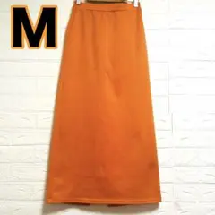 おしゃれさんに❤️ レディース　タイトスカート　M オレンジ　ロング　スリット