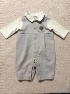 SLAP SLIP エンブレム刺繍千鳥柄重ね着風ロンパース(60cm)