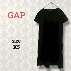 ギャップ【XS】半袖カットソーミニ丈ワンピース チュニック シンプル カジュアル