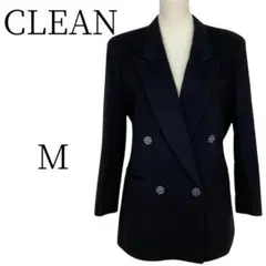 ★美品 CLEAN クリーン カシミア ブラック テーラードジャケット M