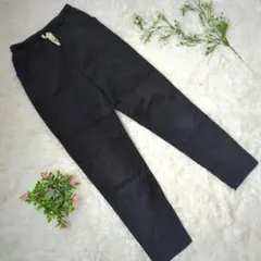 レディース　カジュアルパンツ　黒　L　ウエストゴム　伸縮性