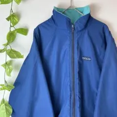 美品 パタゴニア シェルドシンチラジャケット 濃青×エメラルド USA製 M