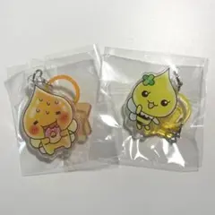 しずくちゃん　アクリルめじるしチャーム　2点　アセオ君　ハニーちゃん