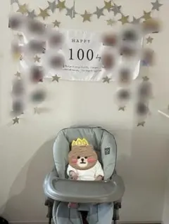 HAPPY 100 days タペストリー ニューボーンフォト
