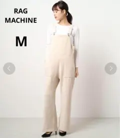 美品✨ RAG MACHINE ◆コーデュロイオーバーオール　サロペット　白　M