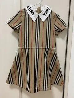 Burberry ストライプ柄ワンピース6y=116㎝