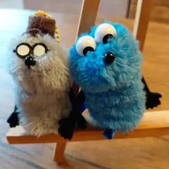 スンスンとゾンゾン フィンガーマスコット2体