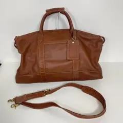 オールドコーチ COACH ボストンバッグ レザー 2way 茶 k039/6のサムネイル