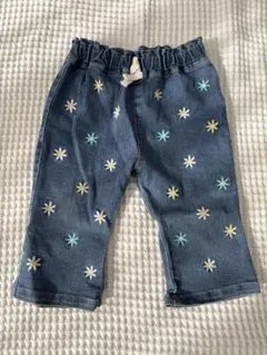 花柄　デニム　バースデイ